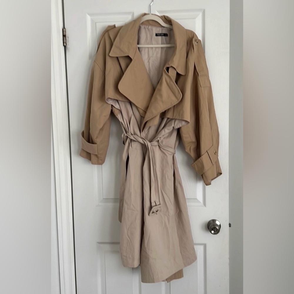 Nasty Gal two tone trench coat